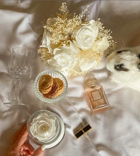 accessoire de mariage blanc